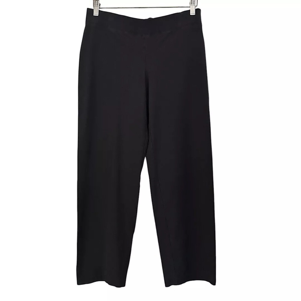 Eileen Fisher Women’s Pants Gray Viscose Stretch Pull On Size M/P Office Career